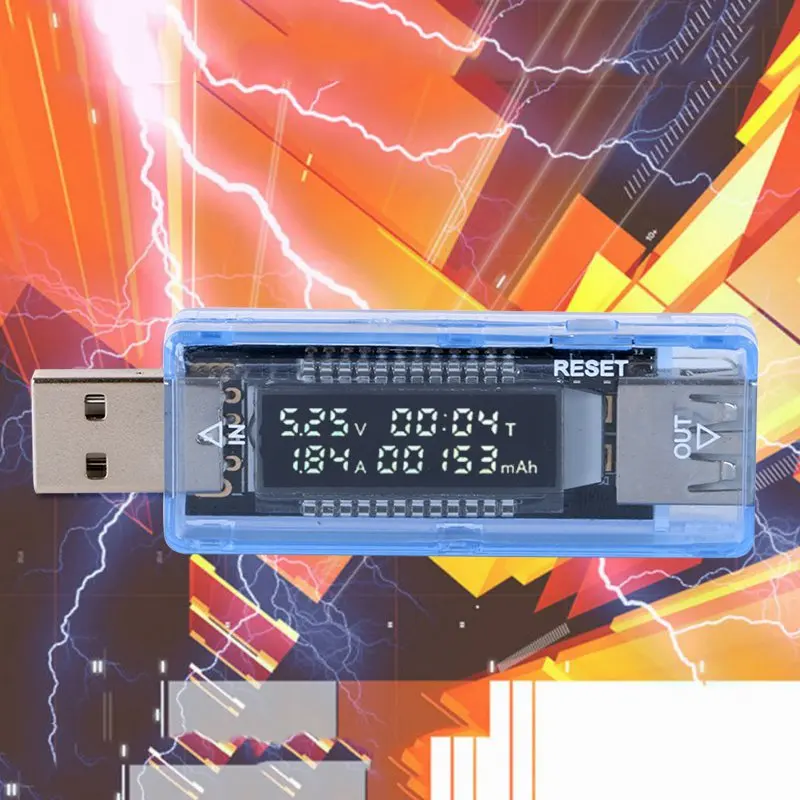 

Electronics Digital USB Mobile Power Charging Current Voltage Tester Meter USB Charger Doctor Voltmeter Ammeter