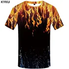 Мужская футболка KYKU, черная забавная футболка с принтом в Стиле Инь-Ян, футболка в стиле панк, готические футболки с 3d коротким рукавом