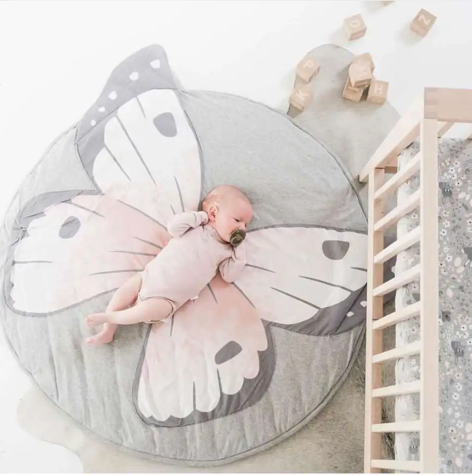 

Ins Cartoon Animal Round Carpet Baby Play Mat Living Room Bedroom Mat Room Decor Rugs and Carpets for Home Living Room