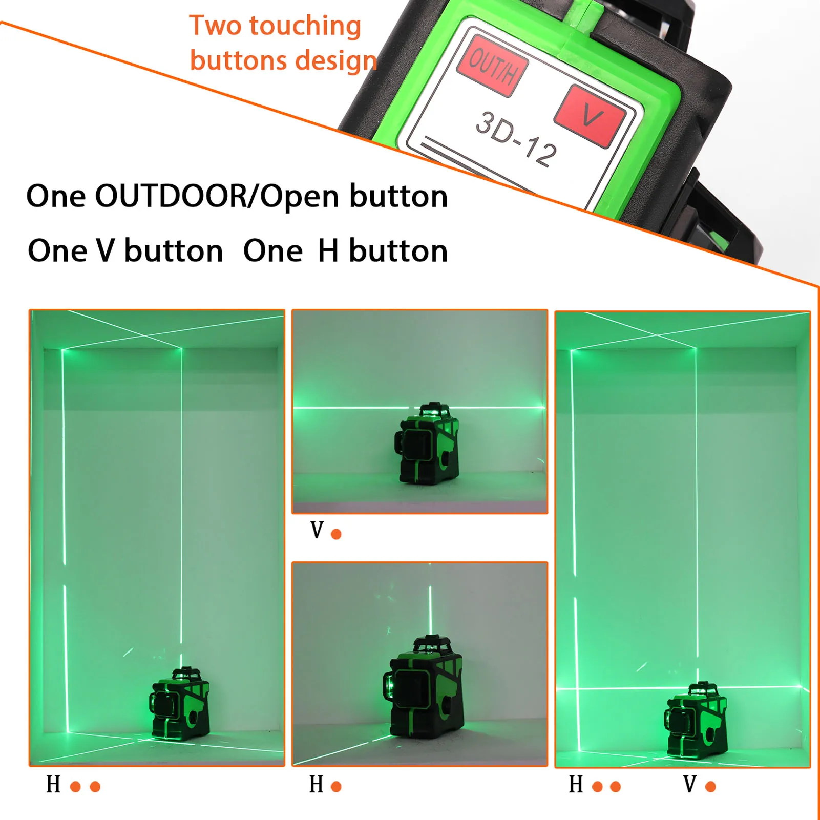 3D/4D Laser Level Self-Leveling Wireless Remote 360 Horizontal Vertical Cross Lines With Battery Wall Bracket Nivel | Инструменты