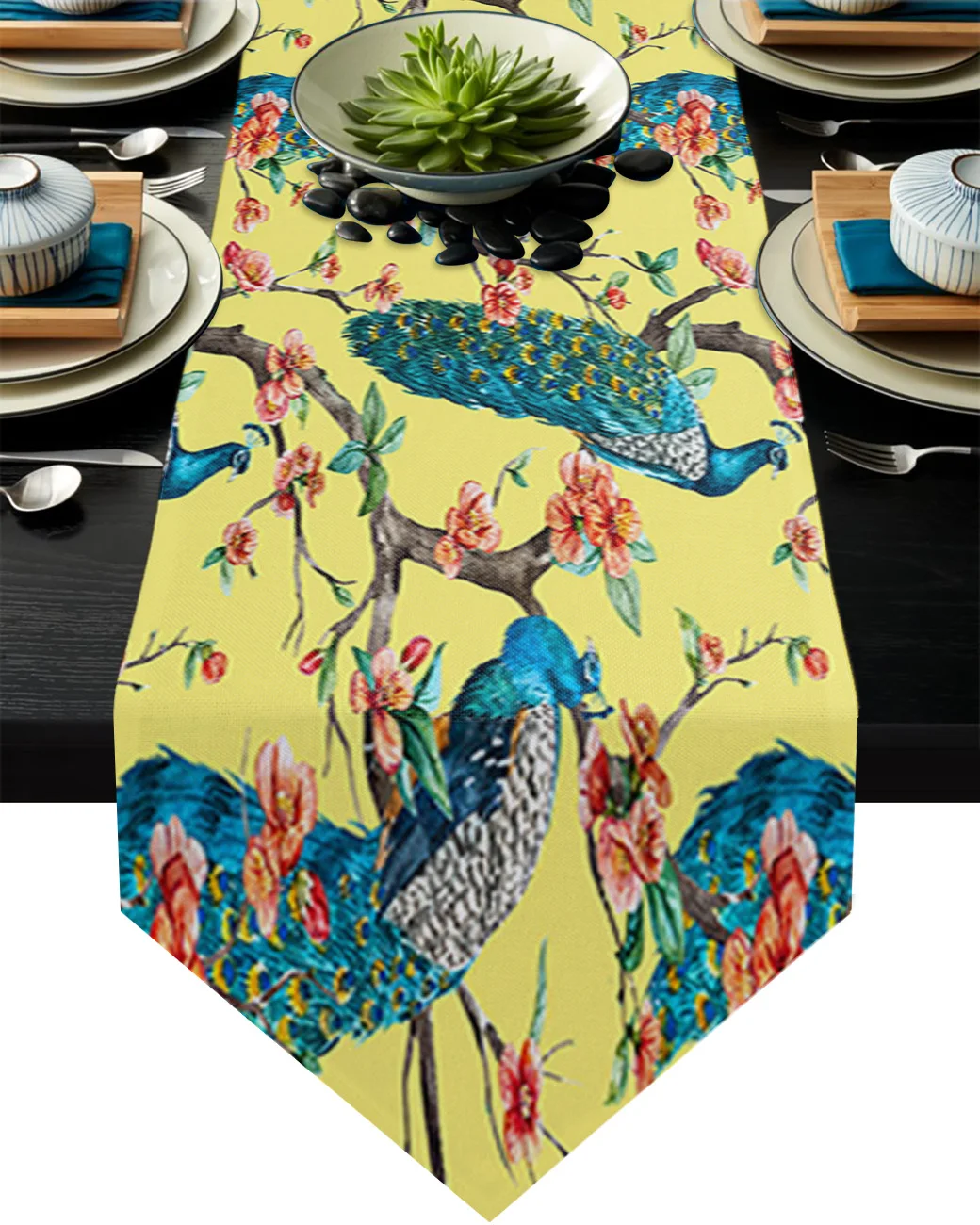Скатерть для стола с животными павлина декоративное свадебное украшение