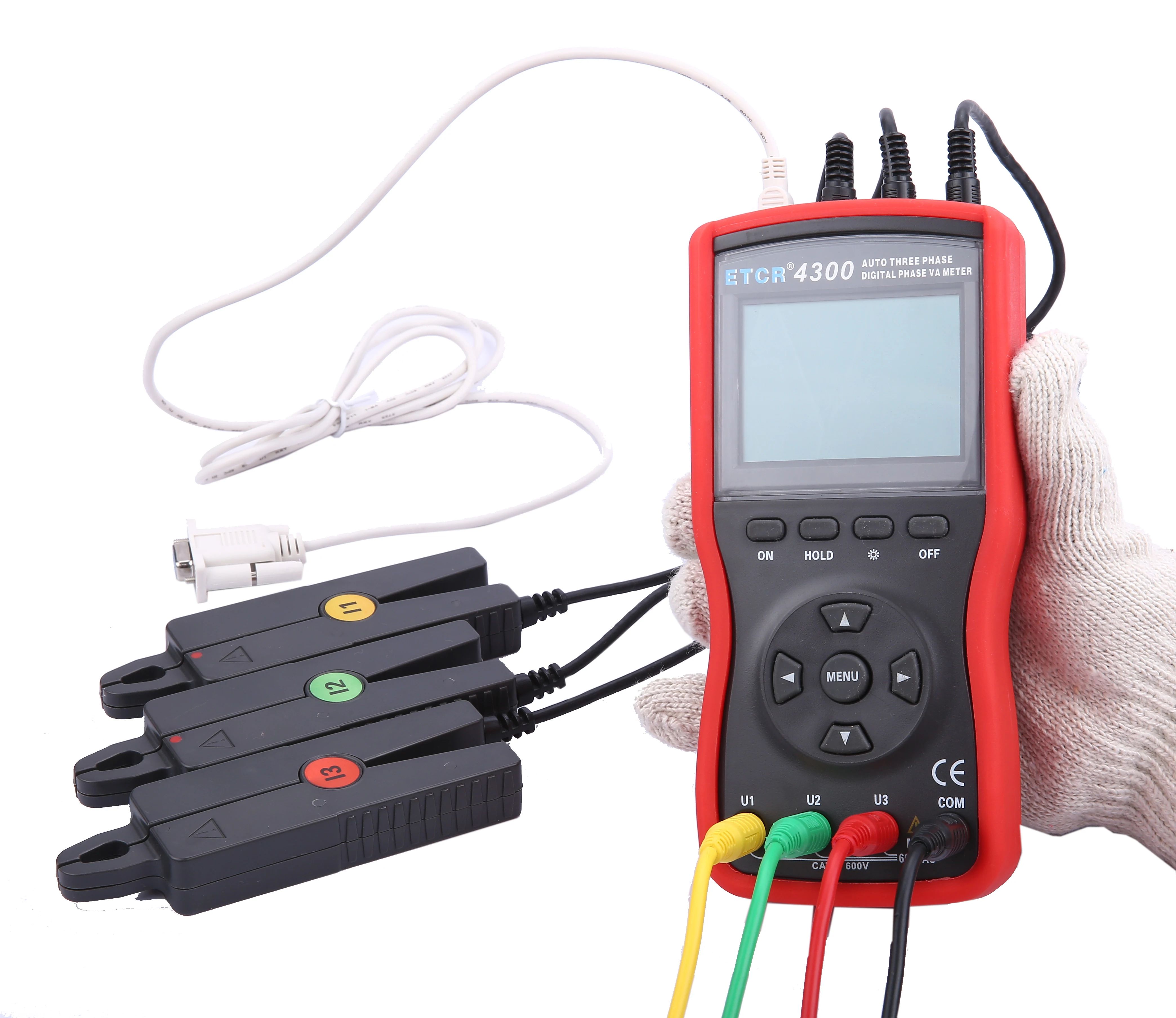 

ISO CE ETCR4300 Intelligent 3 phase Voltage ampere Meter