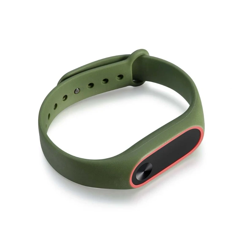 

2 Colors Silicon Wrist Strap WristBand Bracelet Replacement For Xiaomi MI Band 2
