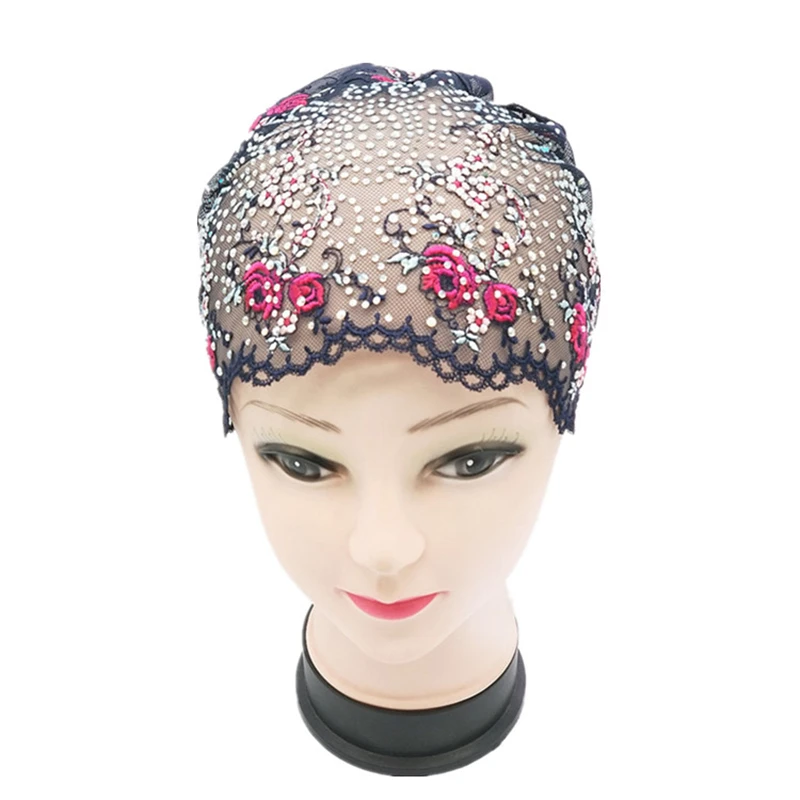 Мусульманская тонкая шляпа Женская сетчатая марлевая Baotu горячая кружевная