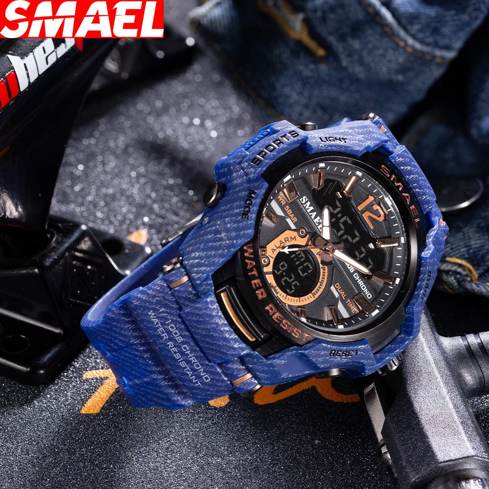SMAEL Sports Men's Watches Top Brand Luxury Military Quartz Watch Men Waterproof Camouflage Male Clock Relogio Masculino 2022 | Наручные