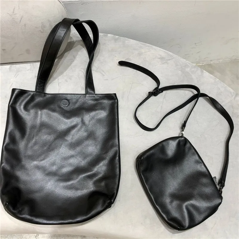 

Сумка женская вместительная, саквояж на плечо из мягкой натуральной кожи, стильный мешок для покупок, винтажная большая сумочка для подмышек