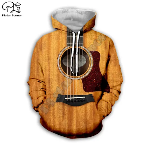 Hoodies Для мужчин и женщин Классическая деревянная Скрипка Гитара принт 3d толстовки толстовка на молнии пальто унисекс Уличная Повседневная Спортивный костюм пуловер G8 - Цвет: Hoodies