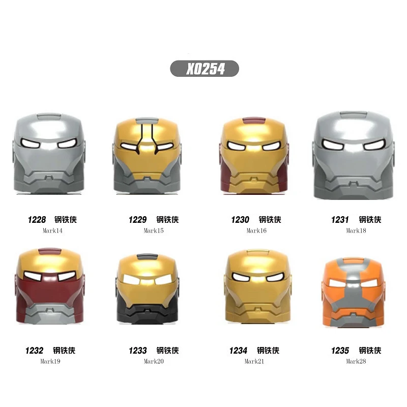 

Single Sale Head Heroes Series figure Rocket Doctor Building Blocks Bricks Toys For Children X0254