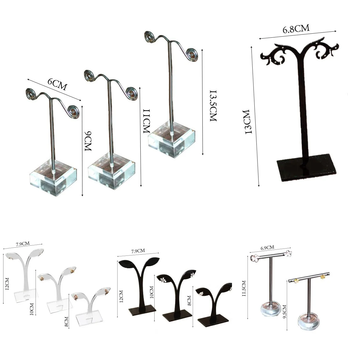 

2/3pcs Crotch Earring Studs Jewelry Rack Display Stand Storage Hanger Holder Jewelry Rack Display Stand Storage Hanger