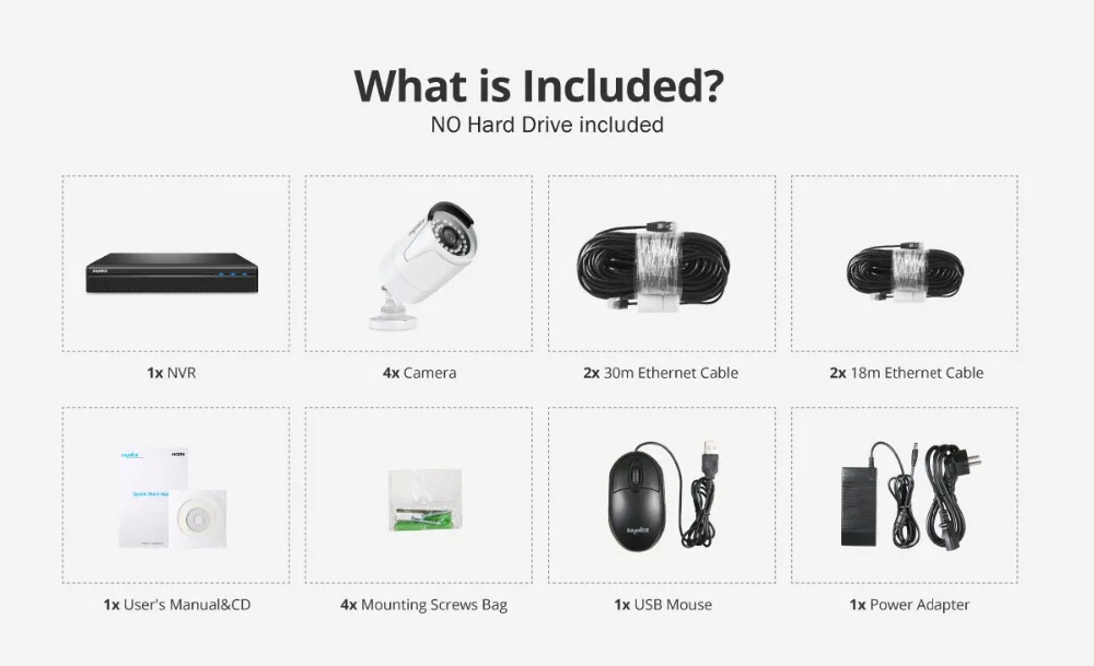SANNCE 8CH 1080P Сеть POE NVR комплект CCTV система безопасности 2.0MP IP камера наружная ИК камера ночного наблюдения система 1 ТБ HDD