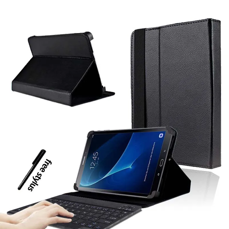 KK&LL для samsung Galaxy Tab A A6 10,1 T580 T585()-кожаный чехол-подставка для планшета+ bluetooth-клавиатура