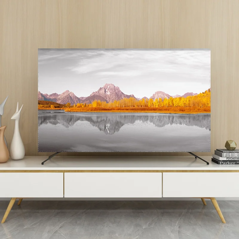 1"-80" 22 дюймов 75 дюймов экран lcd tv PC чехол декоративный капюшон занавес пейзаж озеро горный холм дерево водонепроницаемый