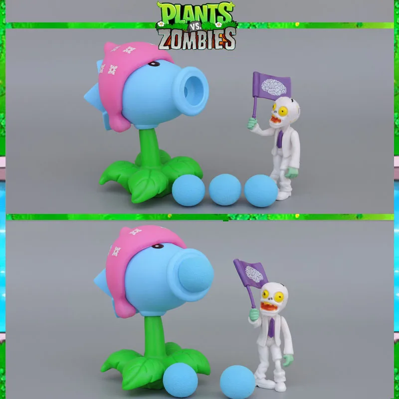 PVZ Plants Vs Zombies Peashooter ПВХ фигурка модель игрушки подарки для детей