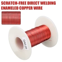 100m enameled copper winding wire 0 2mm qa red magnetic coil wire for transformer inductor wire repair winding diy