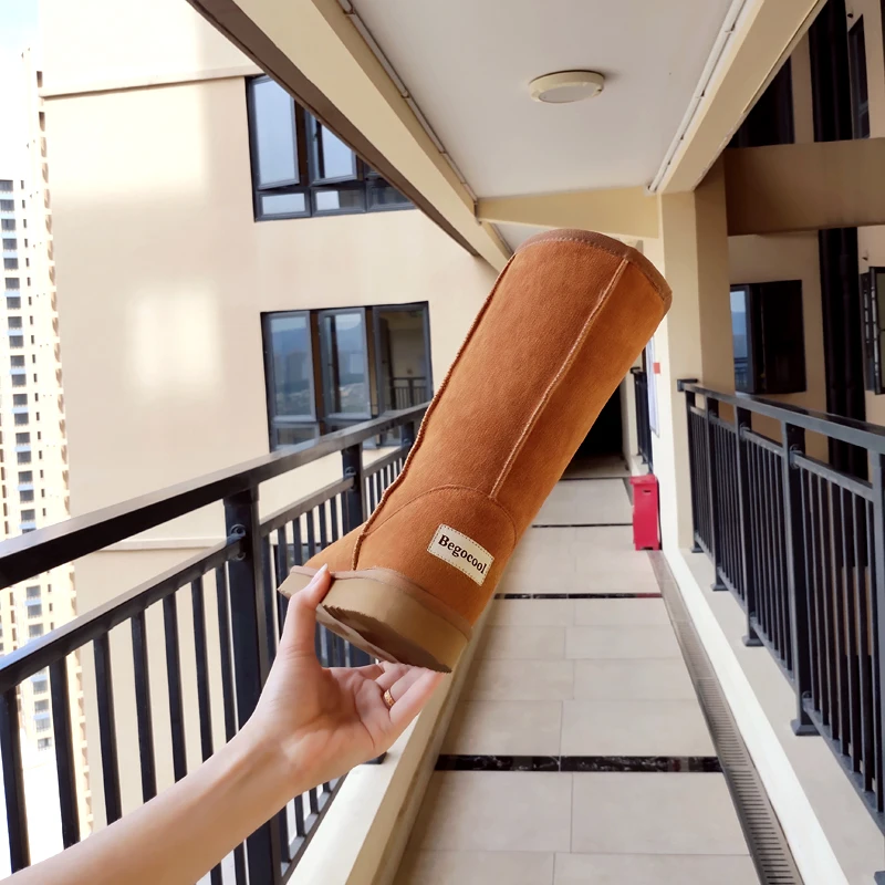 Begocool women snow boots designer genuine cow suede australia warm winter woman shoes botas pink cheap | Обувь