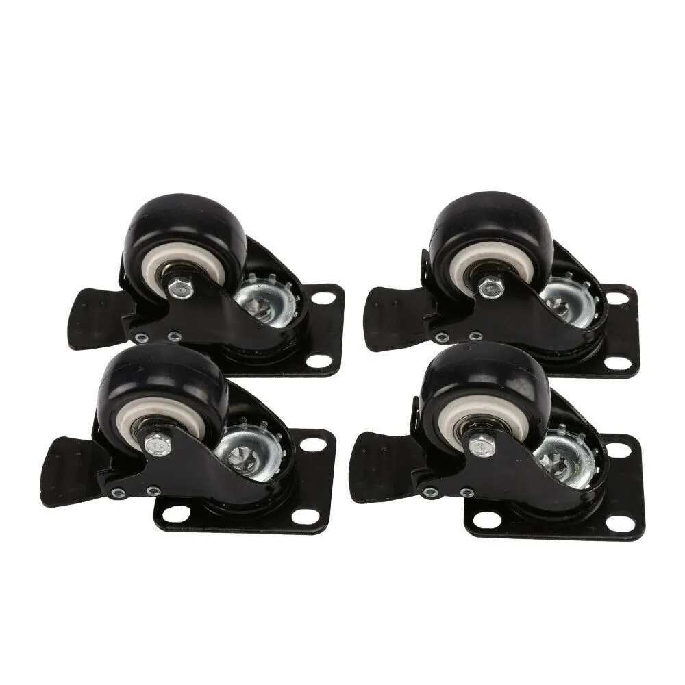 

Furniture Caster Wheel Soft Rubber Universal Roller Wheels For Platform Trolley Chair Household Hardware