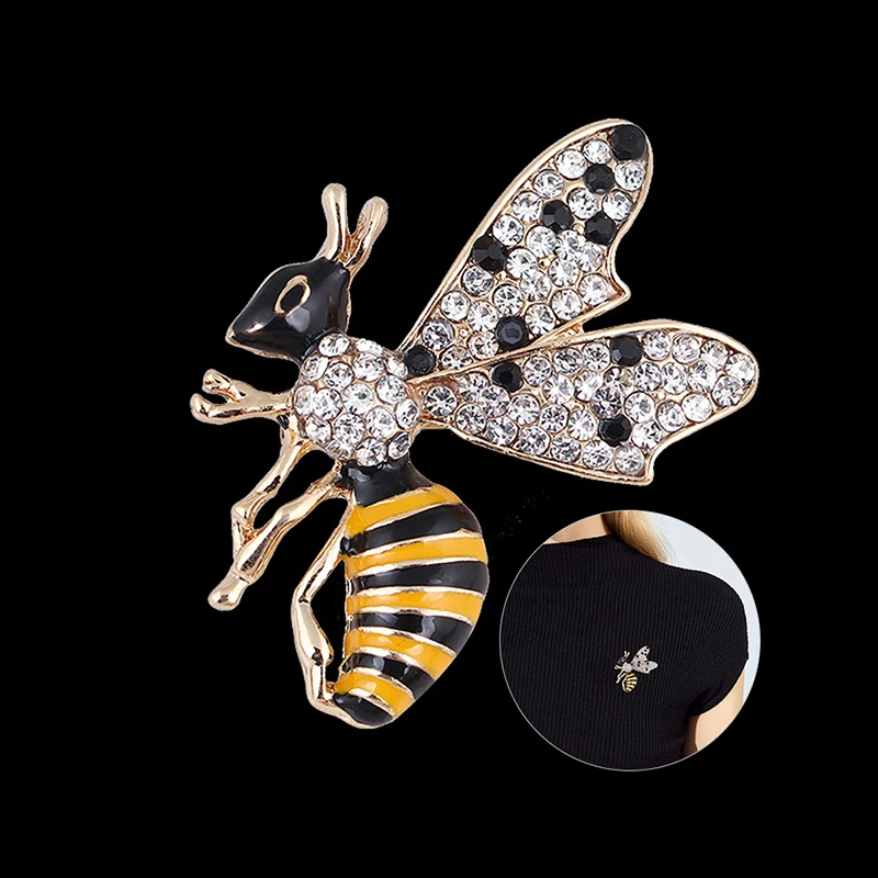 1 шт. Брошь Стразы в виде пчелы | Украшения и аксессуары