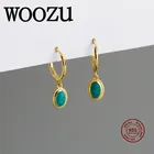 Серьги-подвески женские из серебра 925 пробы, с фианитами