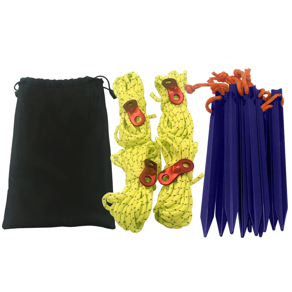 

С Колышками, аксессуары, сверхпрочная портативная Светоотражающая линия, наружный тент для кемпинга, безопасная сумка для хранения, набор в...