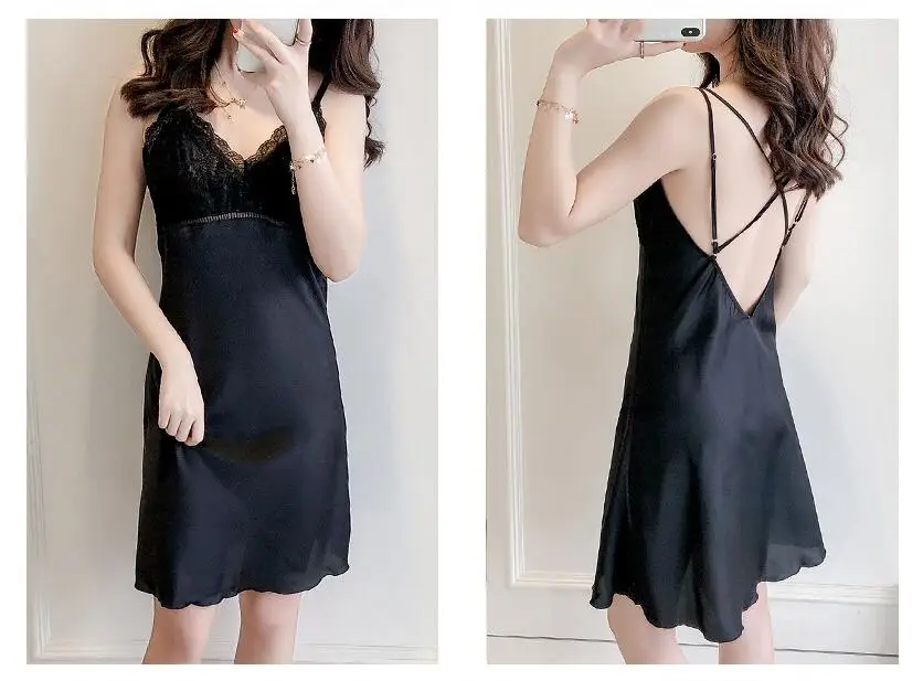 Женское шелковое ночное белье сексуальное нижнее высокого качества новинка