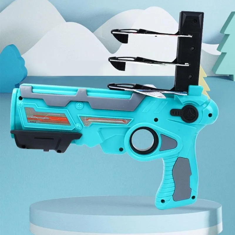 

HGRC Catapult Airplane Paper Bird Outdoor Hand Throwing Swivel Model Pistol Launcher Foam Small Glider Educational Toys for boys