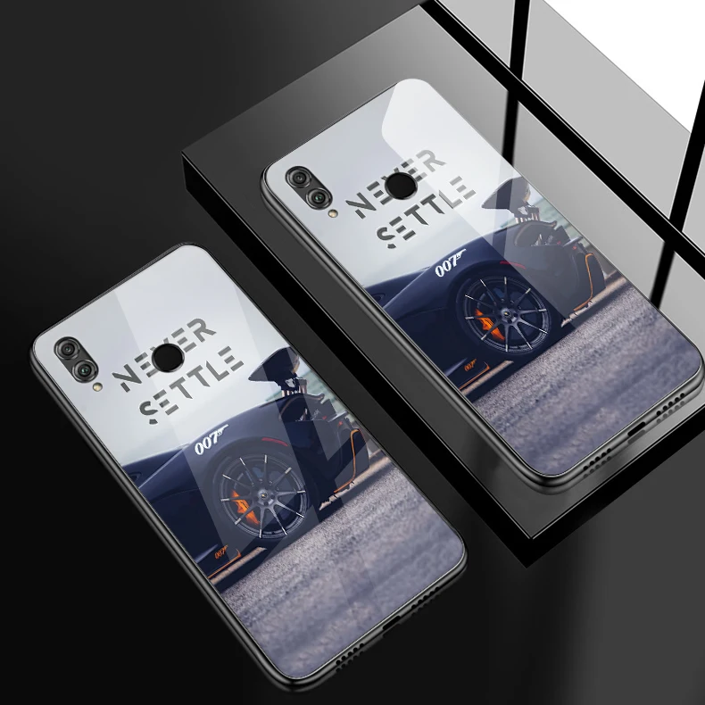 H131 Для Huawei Honor 6X 7X 7C 7A 8A 8X9 облегченное закаленное стекло крышка Y6 Y9 Y7 премьер-профессионал Magic2 роскошный противоударный чехол для телефона - Цвет: H131