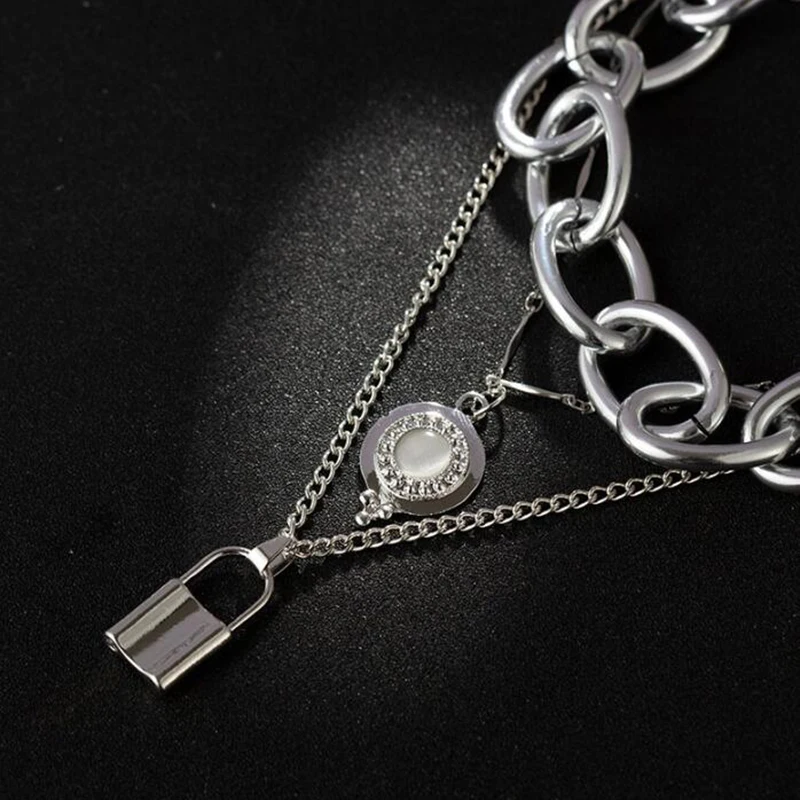 Женское Ожерелье-чокер YAOLOGE Punk винтажное ожерелье золотого цвета с кулоном для