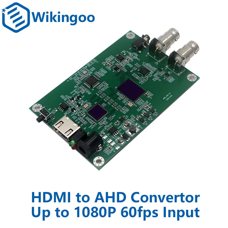 Мини преобразователь видеосигнала HD 1080P HDMI в AHD адаптер loop с 2 канальным выходом