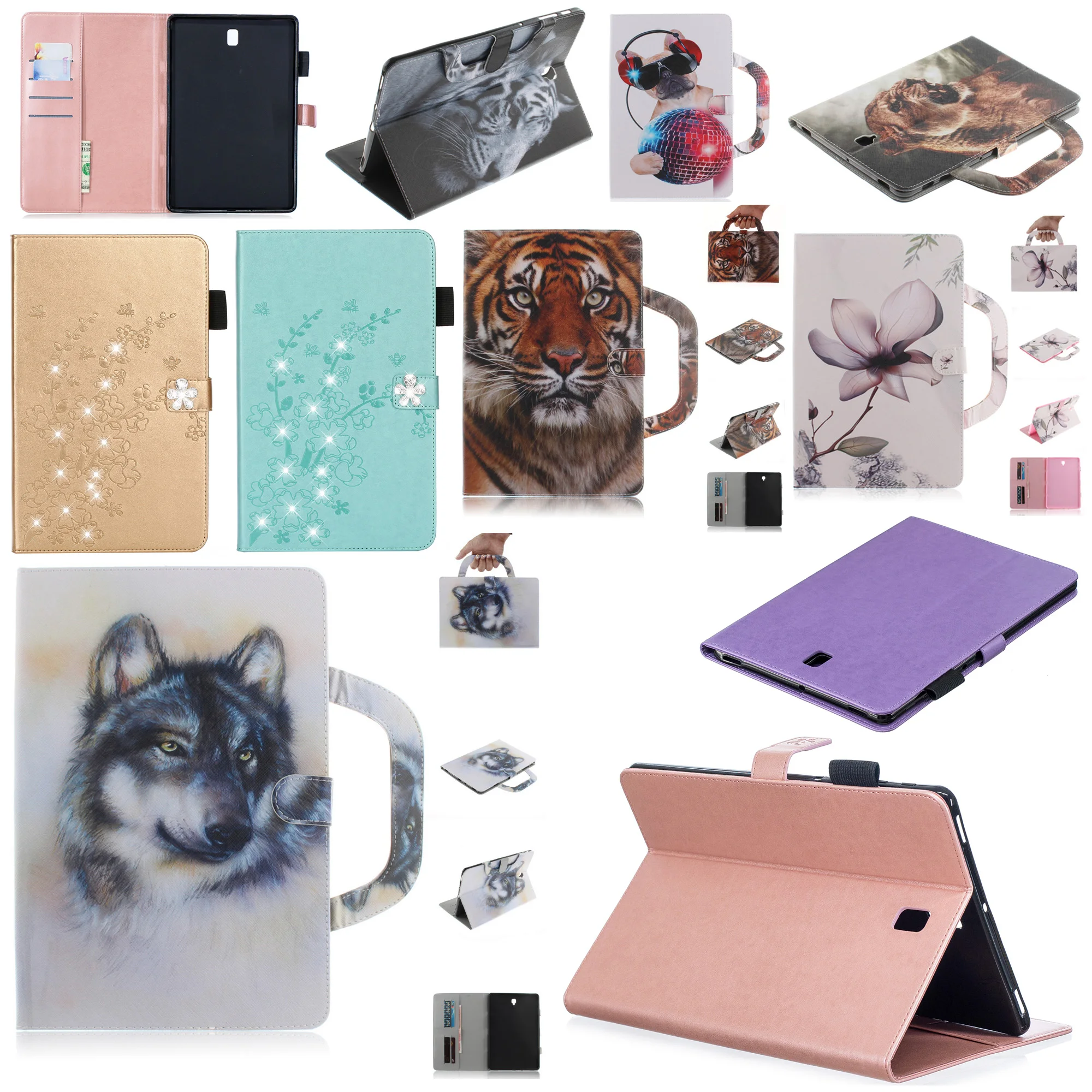 Откидная подставка кожаная сумочка для карт Магнитный чехол Samsung Galaxy Tab S4 10 5 T830 T835