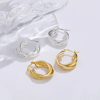 925 sterling silver vogue for women multi layer design hoops earrings fashion minimalist trend 2021 fine jewelry accessories