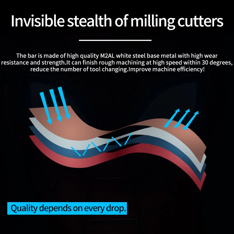 ZGT фрезерный станок с ЧПУ твердосплавная фреза HRC55 4 флейты мм 6 8 10 12 Вольфрамовая