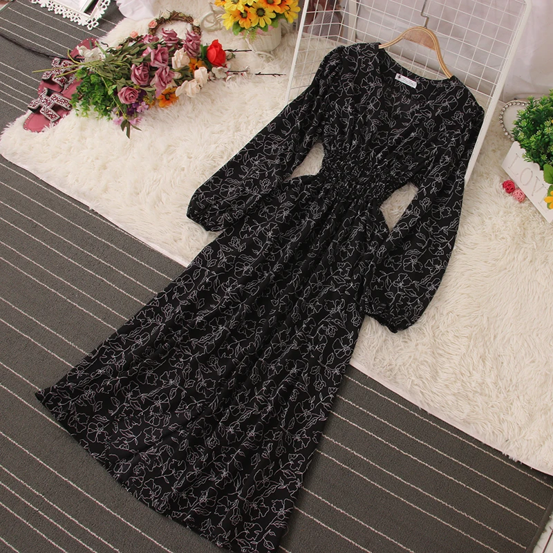 Женское платье с v-образным вырезом Fitaylor элегантное средней длины высокой талией