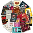 25 шт.упак. Мотивационная типография, цитаты из жизни, ретро-наклейки, детский блокнот, дневник, наклейка для ноутбука, спальни, настенные наклейки