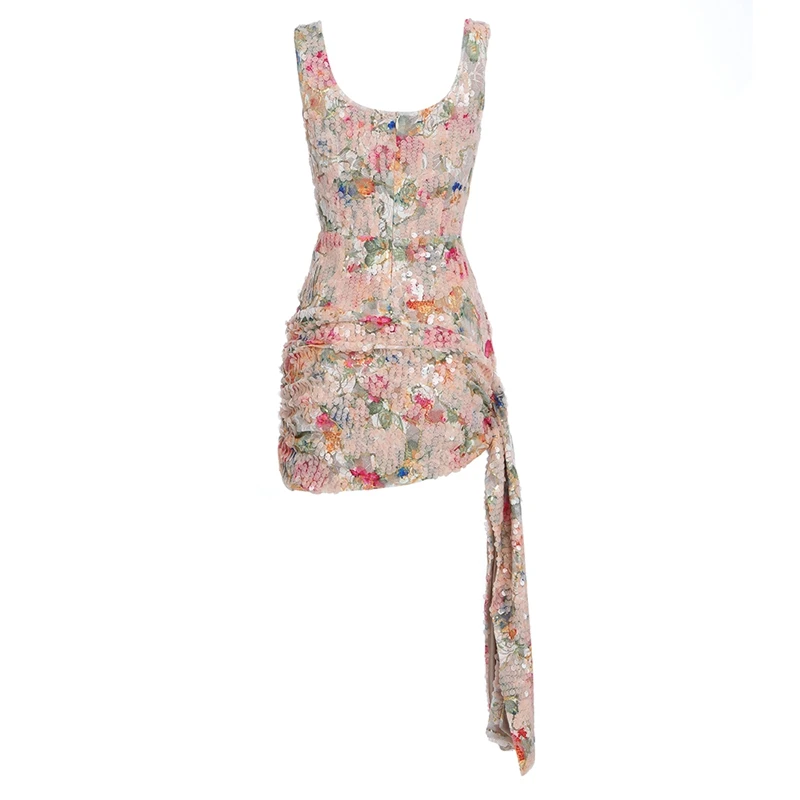 Женское вечернее мини-платье на бретельках INDRESSME облегающее Клубное платье без