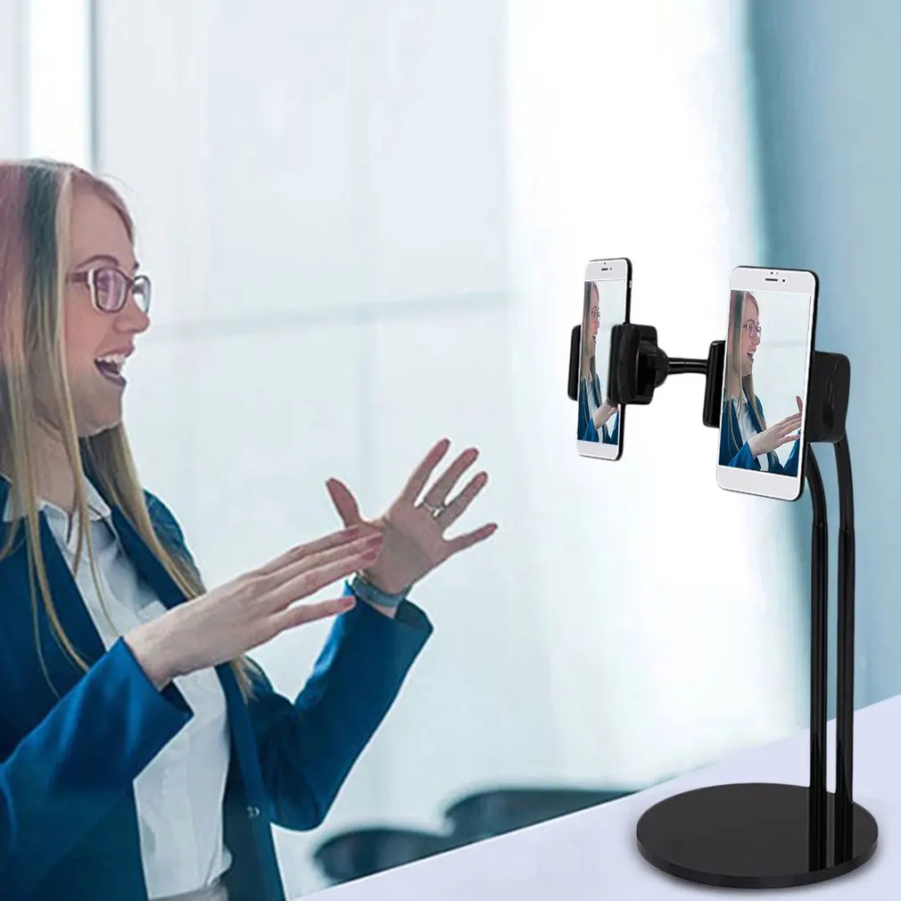 Onleny 2 в 1 держатель для телефона Подставка прямого эфира Регулируемая длинная