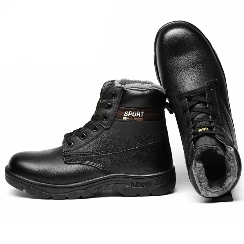 Ботильоны Для мужчин 2019 зимние теплые восхождение на снежную погоду сапоги