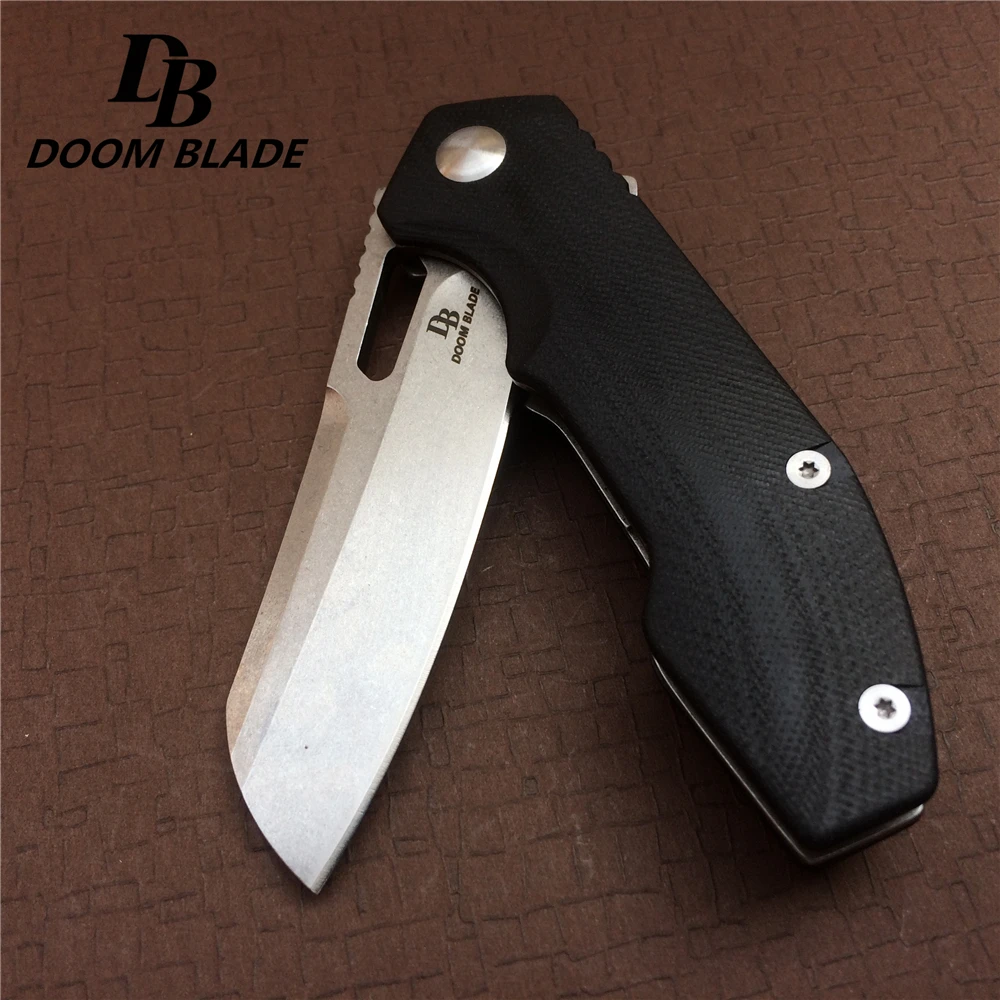 Нож Тактический складной клинок С флиппером и рукояткой из G10 7 9 дюйма |