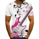 Мужская футболка с коротким рукавом, круглым вырезом и 3D-принтом