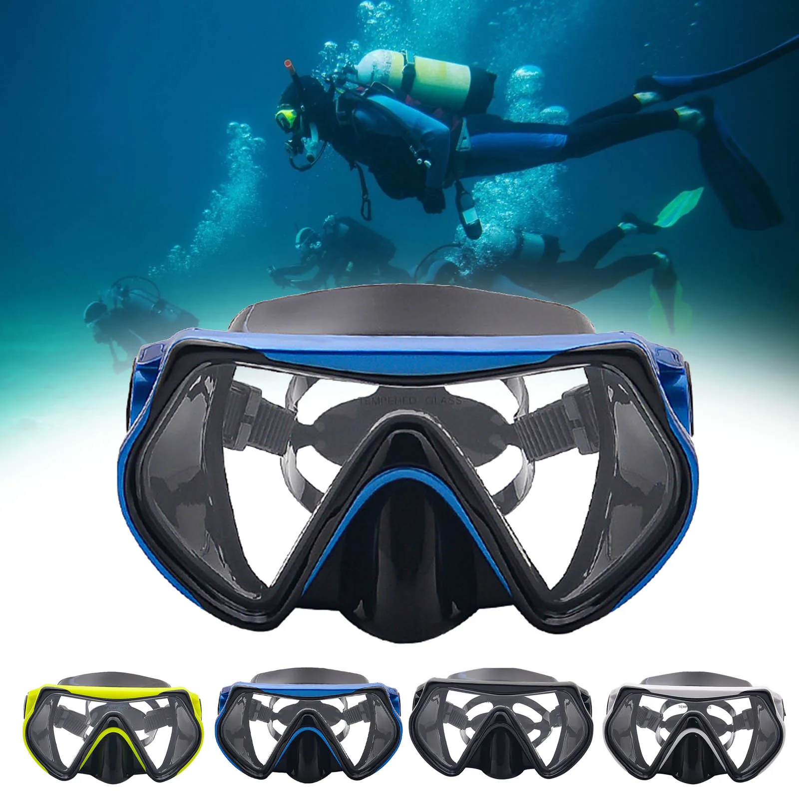 

Professional Scuba Diving Masks Snorkeling Set Adult Silicone Skirt AntiFog Goggles Glasses Swimming Fishing Pool Equipment#4