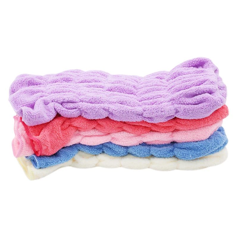 

Fashion Microfiber Thicken Hair Turban Quickly Dry Hair Hat Wrapped Towel Bath With Cute Bathroom Accessories