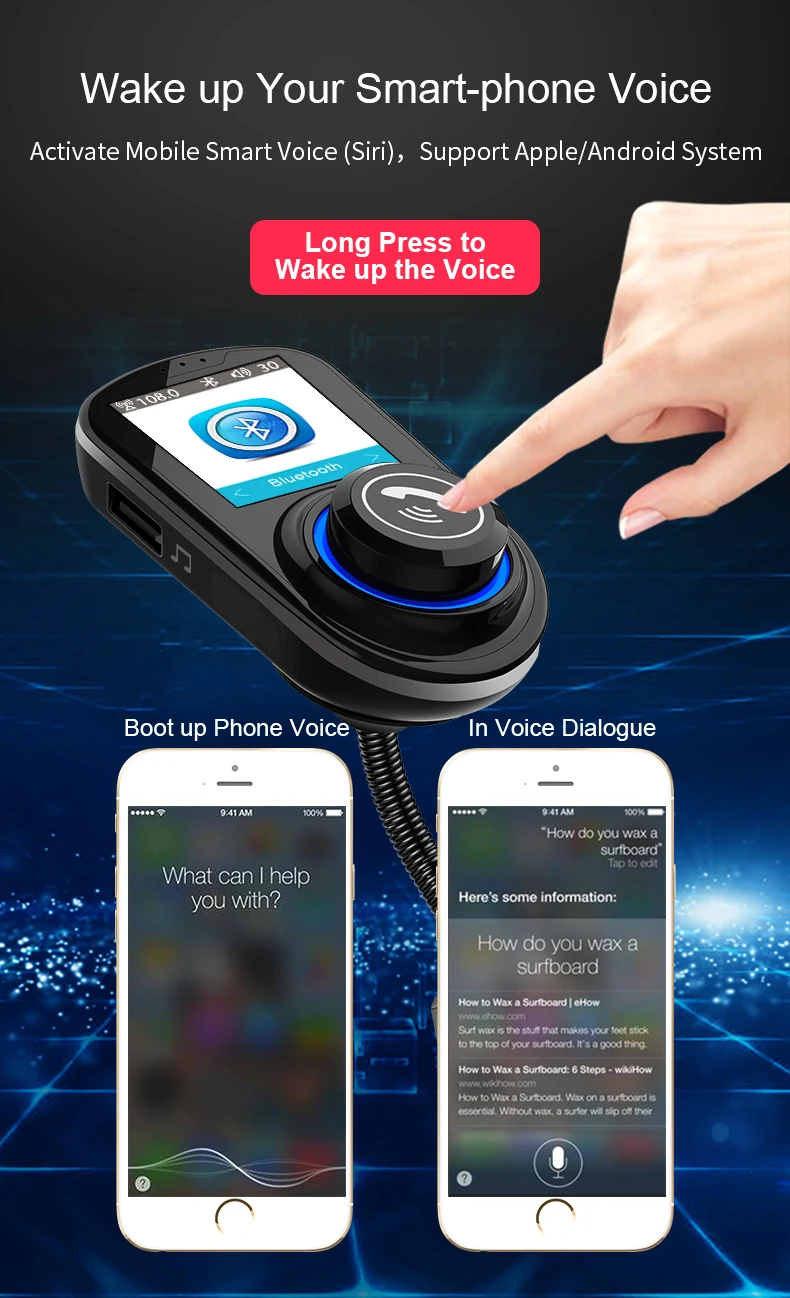 G-45 Автомобильный MP3-плеер с Bluetooth 5,0, fm-передатчик, автомобильный bluetooth-комплект, ручная работа,, напряжение батареи 1,8 дюйма, HD цветной экран