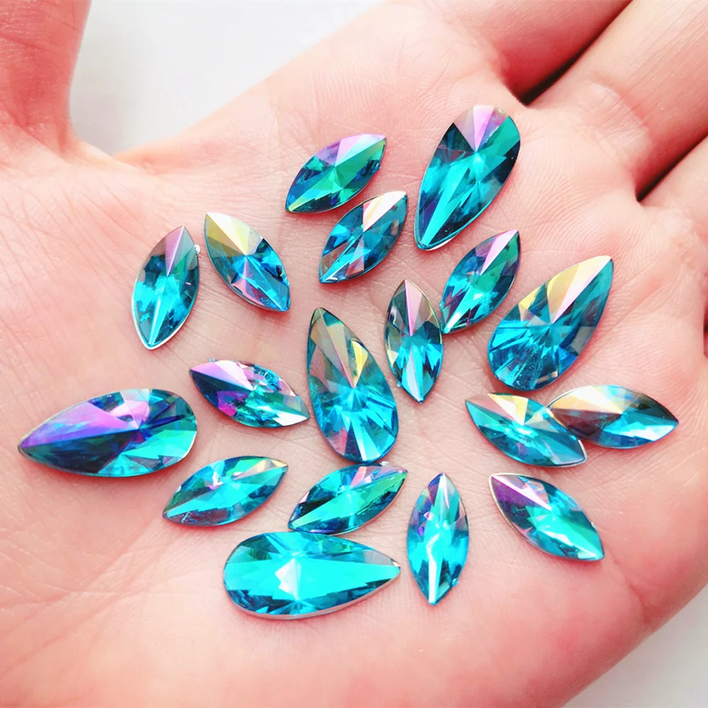 80 шт. акриловые бусины с плоской клеящейся задней поверхностью свободные шарики