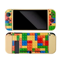 switch color building block protective shell for nintendo switch soft tpu shell cover ns portable game console case box