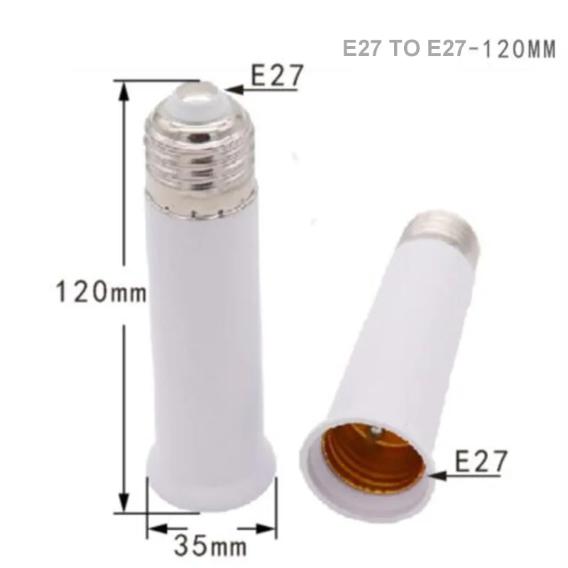 2pcs 65mm 95mm Bulb Adapter E27 to extender LED Lamp light Base Socket Extension Converter Connector CFL Light | Лампы и освещение