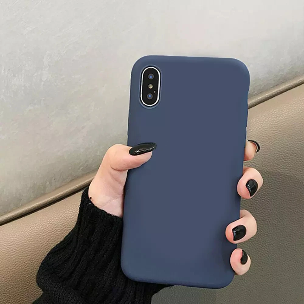

Cute Kitties cat Hellos Phone Case for iPhone 12 mini 11 Pro XS MAX X XR 7 8 6 Plus Candy Color blue Soft Silicone Cover