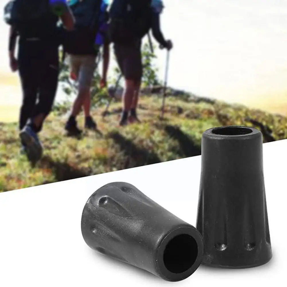 

2 Pieces of Trekking Pole Tip Cover Trekking Pole Cane Cane Accessories Protective Cap Tip Rubber Outdoor Hiking and Trekking