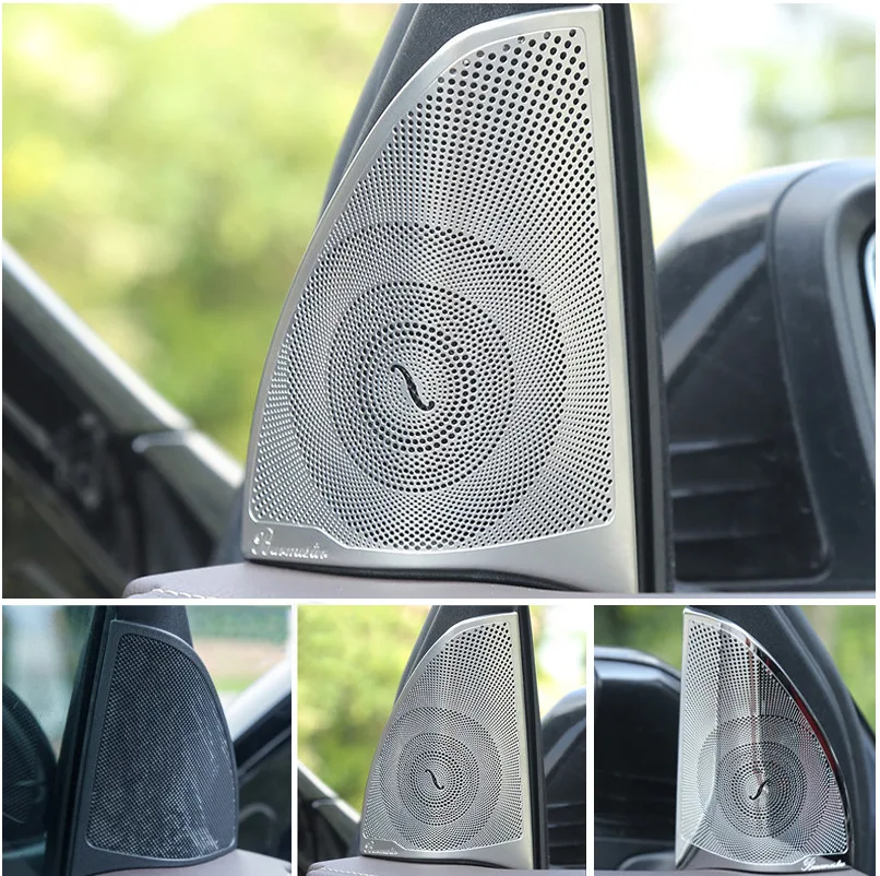 

Автомобильный аксессуар, крышка для громкоговорителя, наклейки для динамиков, наклейки, украшение рамы для Mercedes Benz GLC GLC300 GLC200 GLC260