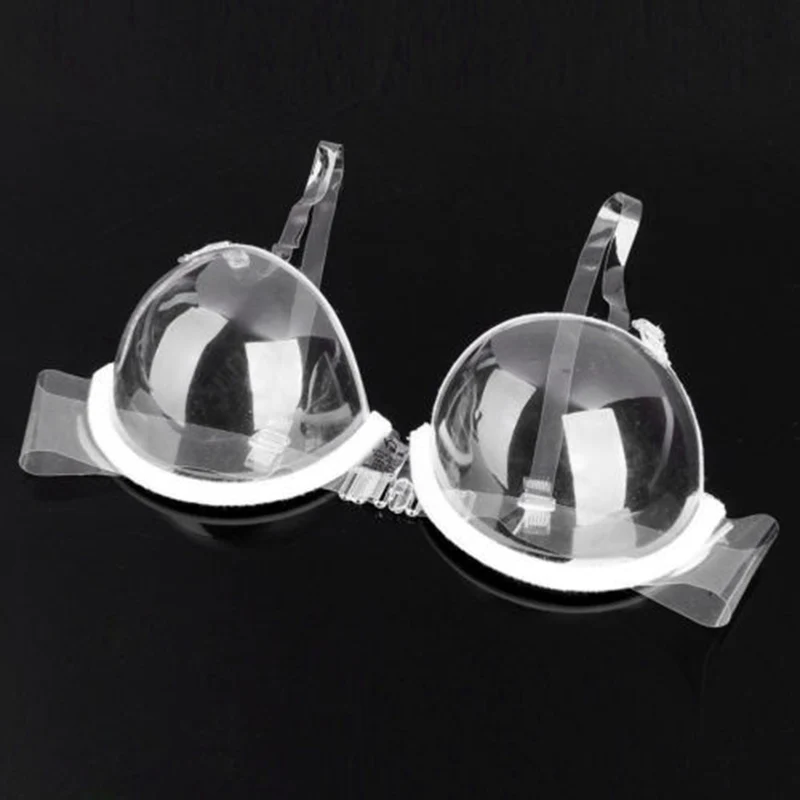 

1PCS Women Transparent Clear Bra Fashion Push Up Bra Strap Invisible Plastic Bras Bralette Wholesale