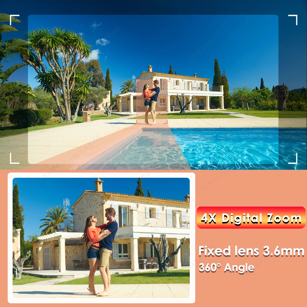 5mp ip wifi 1080p ptz cctv security protection outdoor auto tracking 4x digital zoom mini surveillance camera night version free global shipping