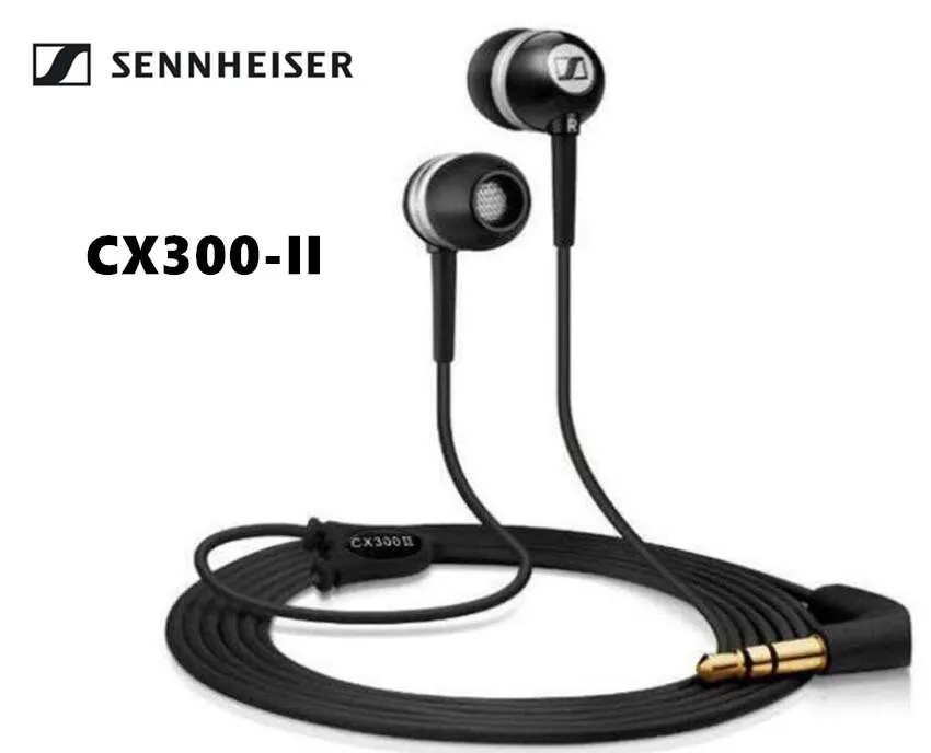 

Official Sennheiser CX300-II Precision In-Ear only Headphones Deep Bass Earphones 3.5mm Wired Stereo Sport Headset Music Earbuds